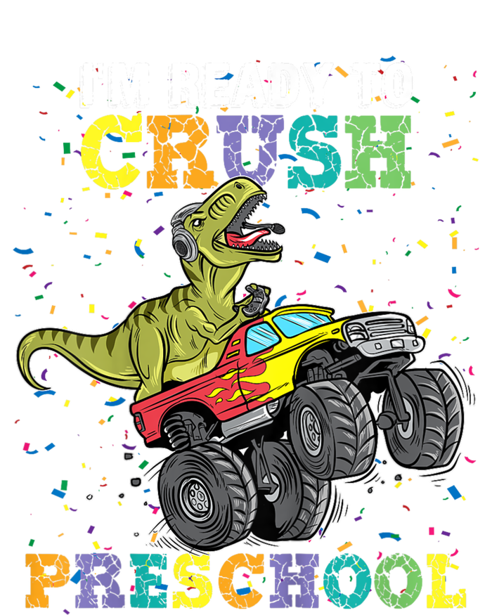 Kids Im Ready To Crush Pre K Monster Truck Dinosaur T Rex Boy Ceramic Star Ornament