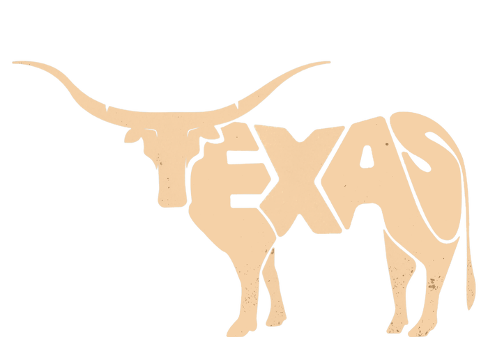 Texas Longhorn Word Art - Cool Animal Magnet