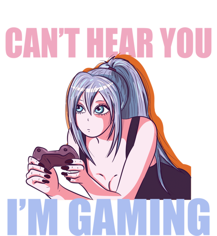 Gamer Girl Gaming I Cant Hear You Im Gaming Video Games Full-Length Apron With Pockets