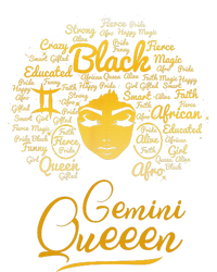 Gemini Queen Black Queen Birthday Gifts Zodiac Women T-Shirt