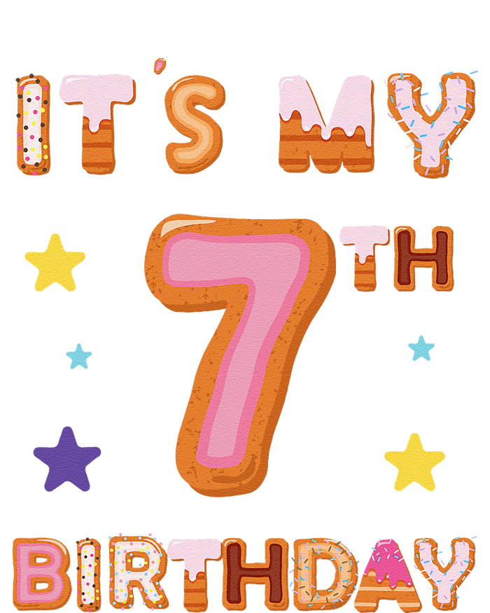 Its My 7th Birthday Sweet Donuts Funny 7 Year Old T-Shirt