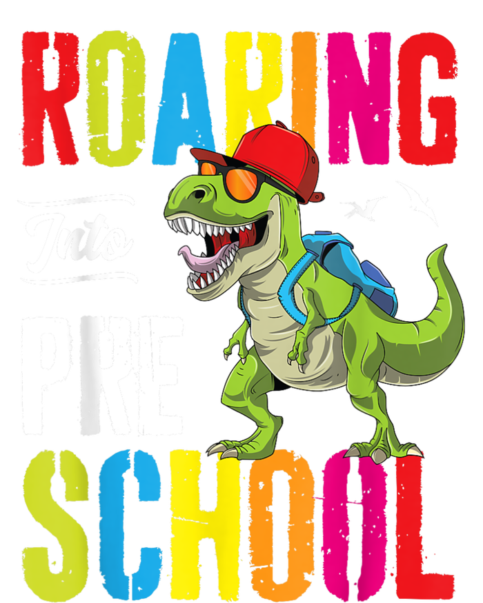 Roaring Into Preschool Dinosaur Teacher Pre K Back To School Softstyle Adult Sport Polo