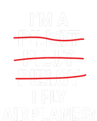 Im A Pilot I Fly Airplanes Funny Aviation Grammar Women's V-Neck T-Shirt