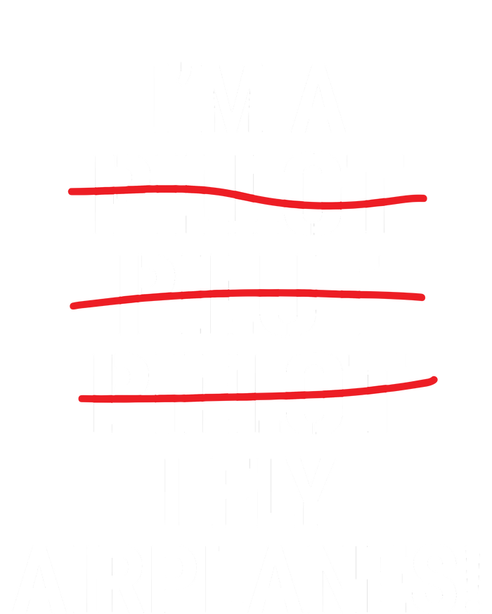 Im A Pilot I Fly Airplanes Funny Aviation Grammar Women's V-Neck T-Shirt