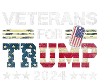 Dad Grandpa Veterans For Trump 2024 American Flag Camo T-Shirt