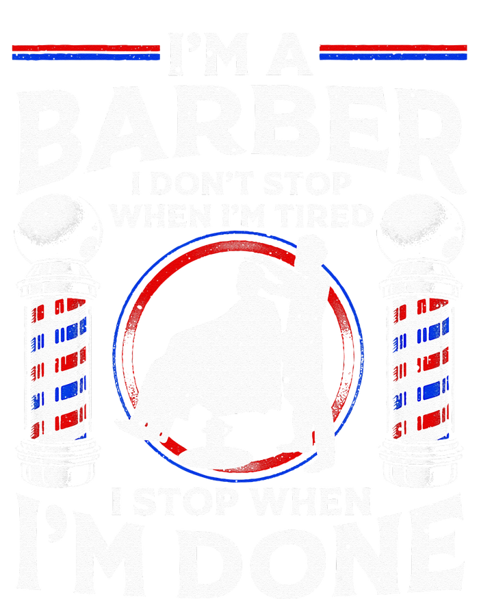 Funny Barber Designs For Dad Hairstyling Humor Quote T-Shirt