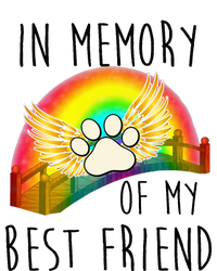 In memory of my best friend pet loss dog cat rainbow quote Grommeted Golf Towel