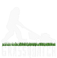 Funny Lawn Mowing Grassquatch Bigfoot Lawn Mower Womens Funnel Neck Pullover Hood