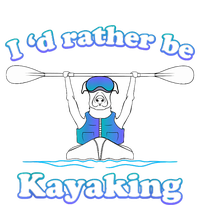 Id Rather Be Kayaking With Dog Funny Dog Kayak Graphic Garment-Dyed Fleece Hoodie