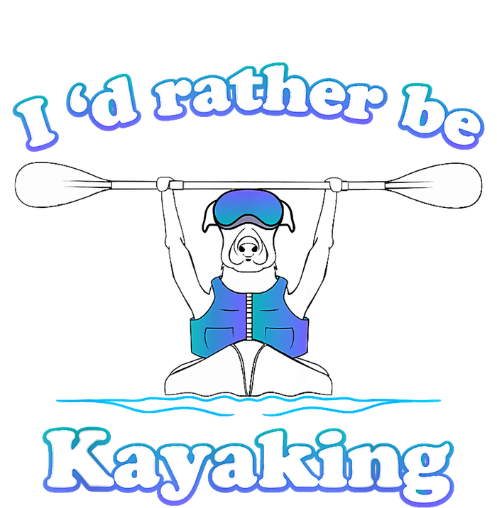 Id Rather Be Kayaking With Dog Funny Dog Kayak Graphic Garment-Dyed Fleece Hoodie