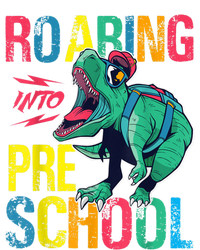 Roaring Into Preschool Dinosaur First School Day School Dino High Crown Mesh Back Trucker Hat