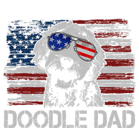 Doodle Dad Goldendoodle Dog American Flag 4th of July Mesh Reversible Basketball Jersey Tank