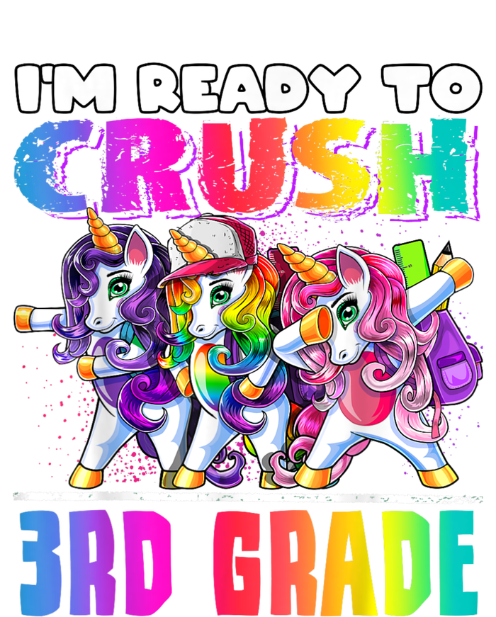 Crush 3rd Grade Dabbing Unicorn Back To School Backpack Girl Canvas