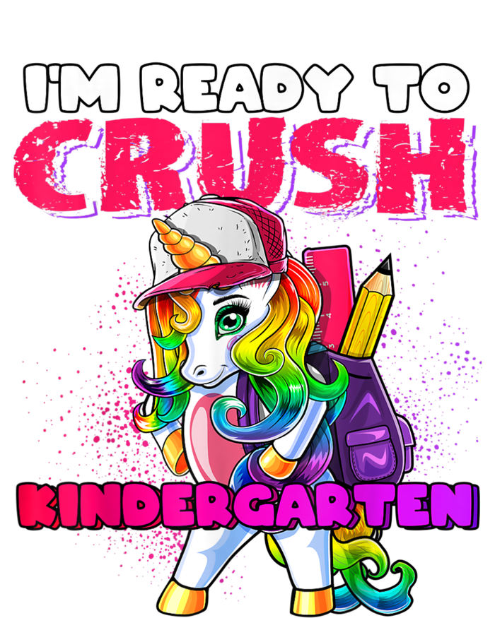 Crush Kindergarten Unicorn Backpack Back To School Girl T-Shirt