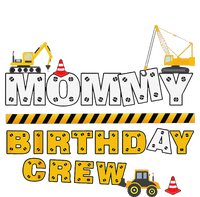 Mommy Birthday Crew Construction Family Birthday Party T-Shirt