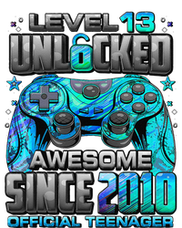 Level 13 Unlocked Awesome Since 2010 13th Birthday Gaming T-Shirt