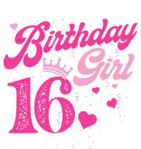 16th Birthday Girl Crown 16 Years Old Bday Women's T-Shirt