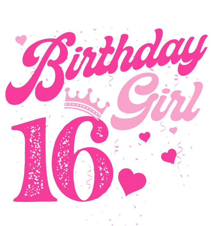 16th Birthday Girl Crown 16 Years Old Bday Women's T-Shirt