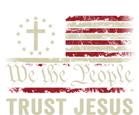 We The People Trust Jesus USA Flag Christian Patriotic Tall Hoodie