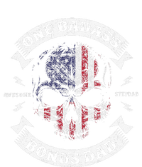 One Badass Bonus Dad Birthday Party Funny Skull Fathers Day T-Shirt