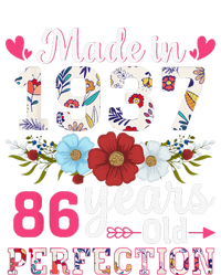 Made In 1937 Floral 86 Years Old 86th Birthday Tall Long Sleeve T-Shirt