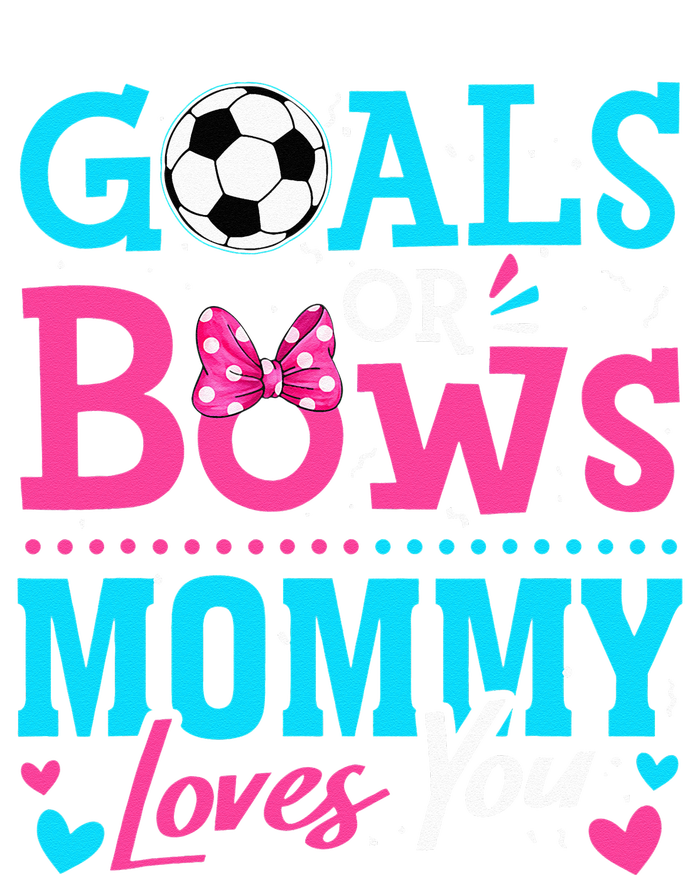 Gender Reveal Goals Or Bows Mommy Loves You Soccer Dry Zone Grid Polo