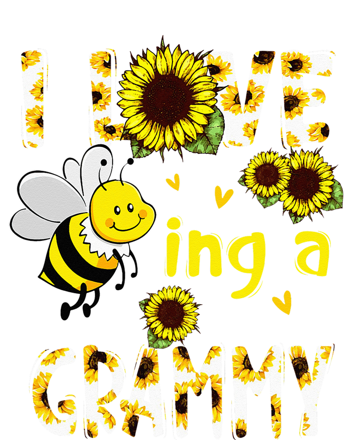 I Love Being A Grammy Sunflower Bee Mothers Day Women's Pullover Hoodie