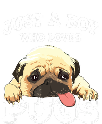 Just A Boy Who Loves Pugs Funny Pug Lover Gift For Boy T-Shirt