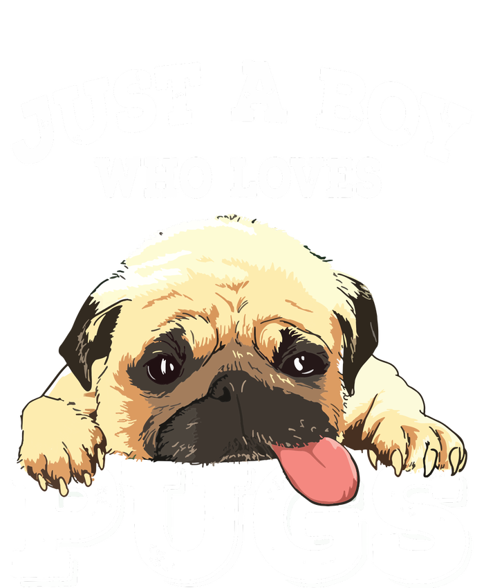 Just A Boy Who Loves Pugs Funny Pug Lover Gift For Boy T-Shirt