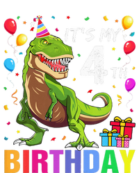 Kids Its My 4th Birthday Happy 4 Year T Rex T-Shirt