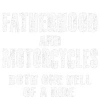 Fatherhood Motorcycles Funny Quotes Biker Dad Men Fathers Tote Bag