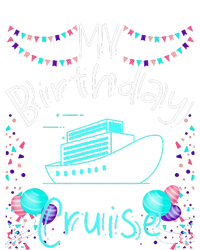 My Birthday Cruise Ship Party Funny Onboard Birthday Squad Women's Flannel Pajama Set