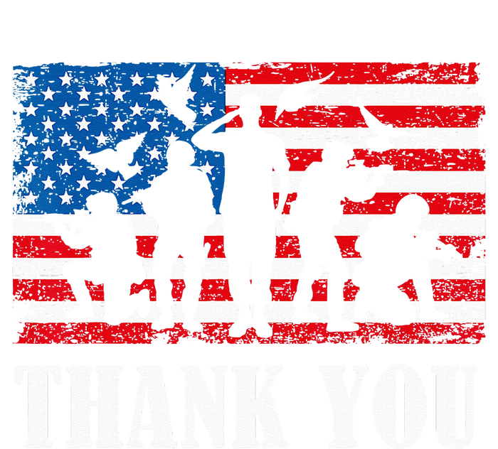 Thank You! Veterans Day & Memorial Day Partiotic Military Cooling Performance Crew T-Shirt