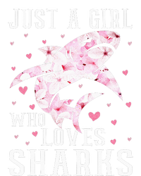 Just A Girl Who Loves Sharks Retro Style Vintage Grommeted Golf Towel