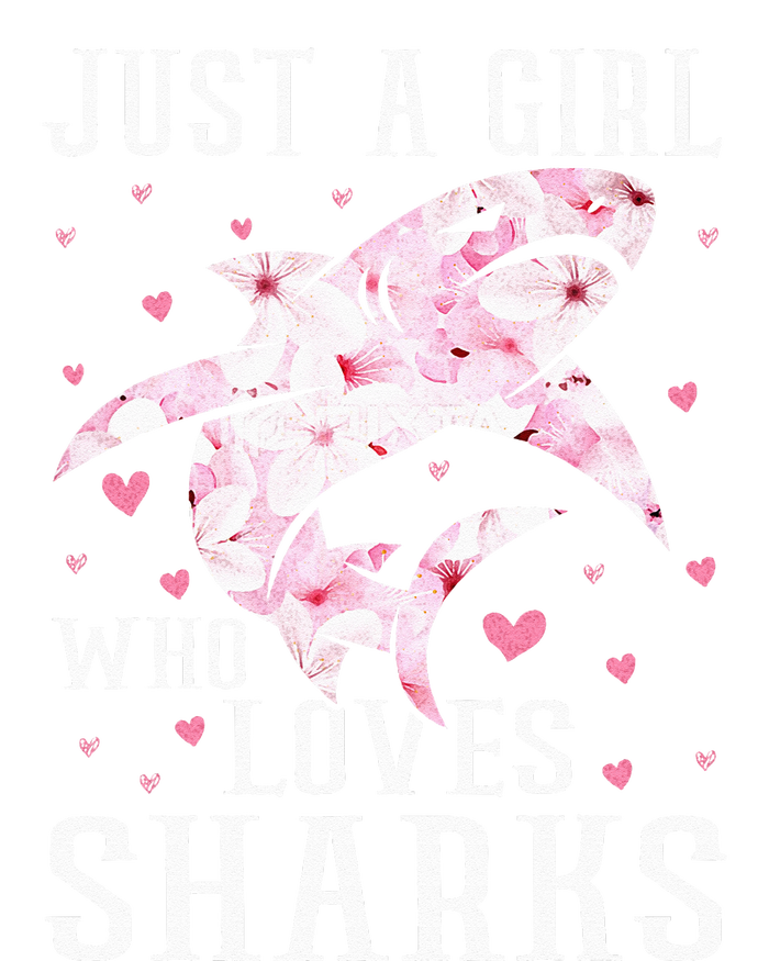 Just A Girl Who Loves Sharks Retro Style Vintage Grommeted Golf Towel