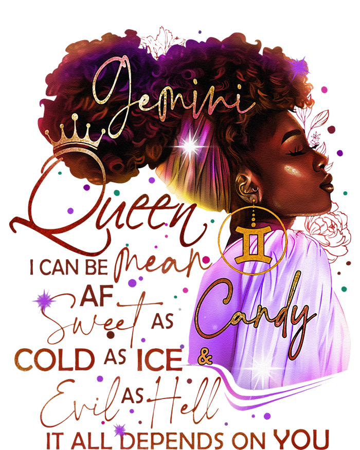 Gemini Queen Sweet As Candy Birthday Gift For Black Women Tank Top