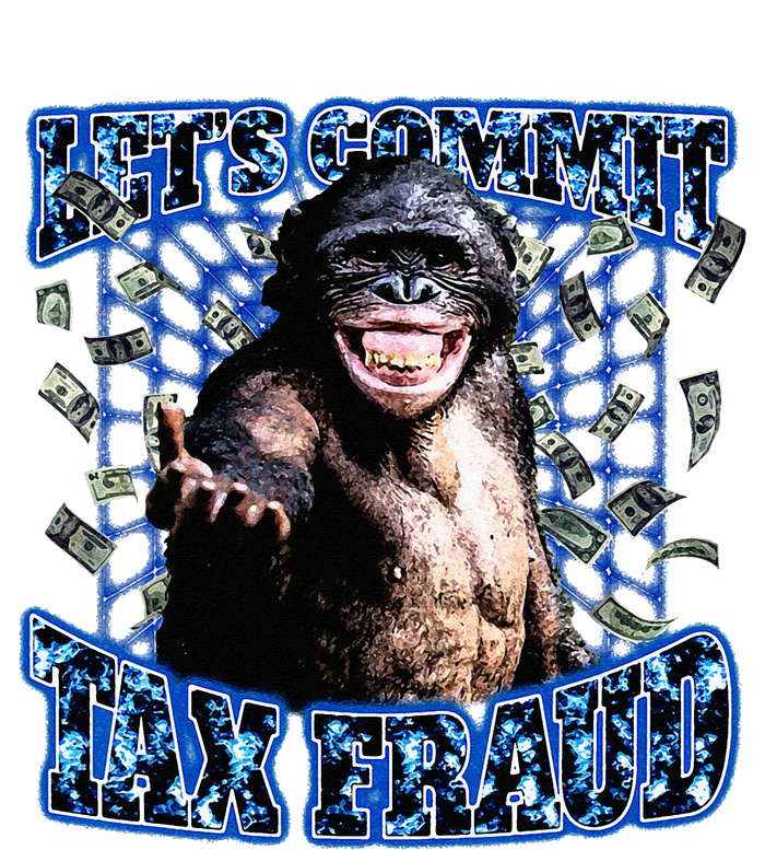 Lets Commit Tax Fraud Vintage Bootleg Rap 90s Monkey T-Shirt