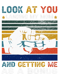 Look At You Landing My Mom Getting Me As A Bonus Funny Dad Short Acrylic Beanie