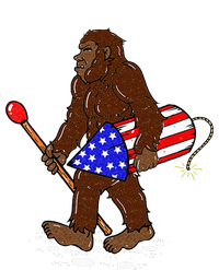 Bigfoot Fireworks 4th Of July Funny Men Sasquatch Lover Sweatshirt