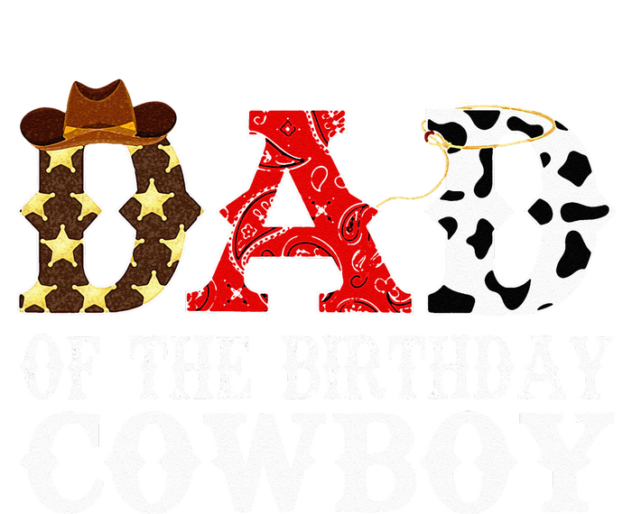 Dad 1st First Birthday Cowboy Western Rodeo Party Matching Cropped Pullover Crew