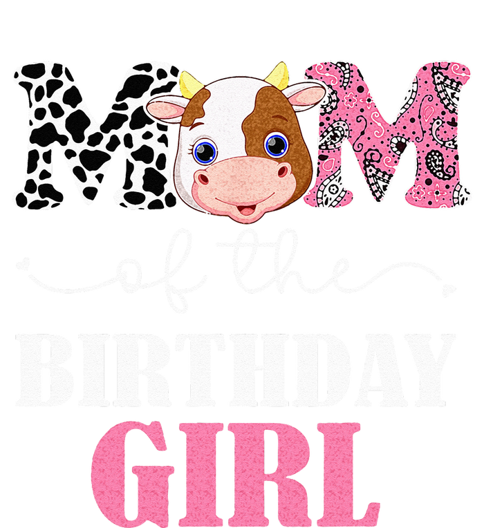 Mom Of The Birthday Girl Farm Cow Mommy Mama 1st Pom Pom 12in Knit Beanie