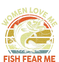 Fathers Day Gift Women Love Fish Fear Papa Funny Dad Fishing Tie-Dye T-Shirt