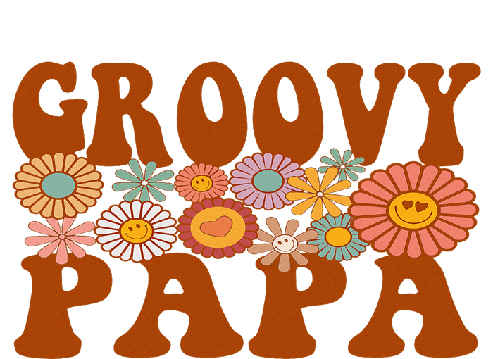 Retro Groovy Papa Matching Family 1st Birthday Party Adult Drive Performance Visor