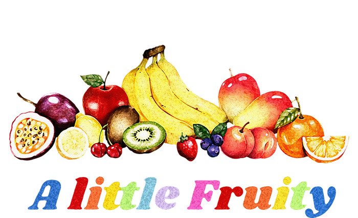 Fruity Pride Gay LGBTQ Fun Rainbow Colors T-Shirt