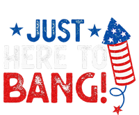 Funny Fourth Of July 4th Of July Im Just Here To Bang Kids Tie-Dye T-Shirt