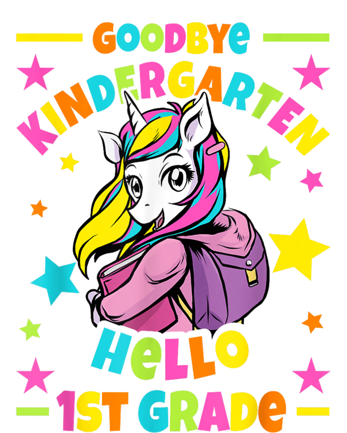 Goodbye Kindergarten Hello 1st Grade I Unicorn Sweatshirt Cinch Pack Bag