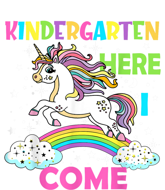 Unicorn Kindergarten Here I Come School Kindergarten Girl Kids Long Sleeve Shirt