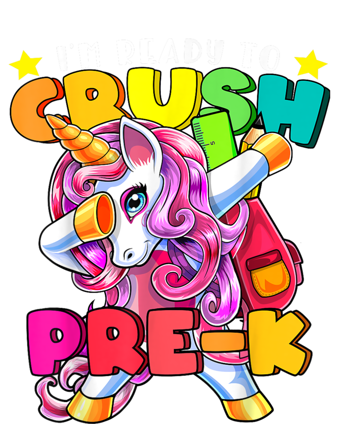 Crush PreK Dabbing Unicorn Back To School Girl Insulated Varsity Jacket