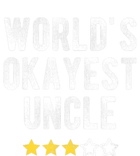 Worlds Best Okayest Uncle Funny Family Matching Costume Flat Bill Trucker Hat