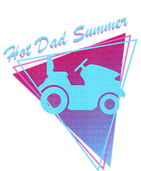 Hot Dad Summer Funny 80s Retro Riding Lawn Mower T-Shirt